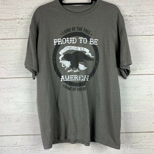 Proud To Be An American Home Of The Brave Shirt XL